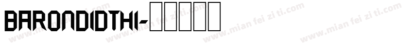 barondidthi字体转换