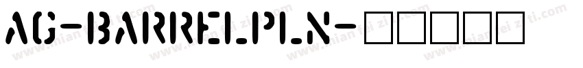AG-BarrelPln字体转换