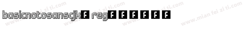 basicnotosanscjk-reg字体转换