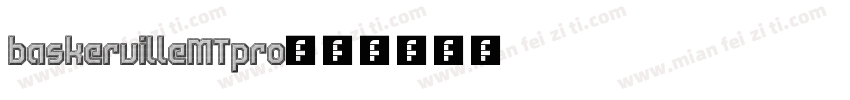 baskervilleMTpro字体转换