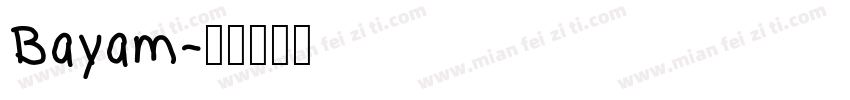 Bayam字体转换