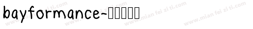 bayformance字体转换