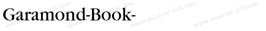 Garamond-Book字体转换