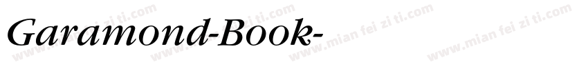 Garamond-Book字体转换
