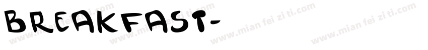 breakfast字体转换