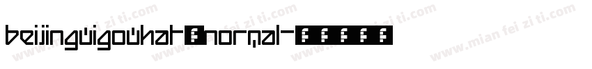 BeijingWigoWhat_normal字体转换