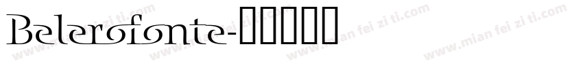 Belerofonte字体转换