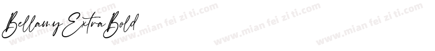 BellamyExtraBold字体转换