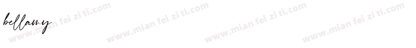 bellamy字体转换