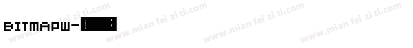 BITMAPW字体转换