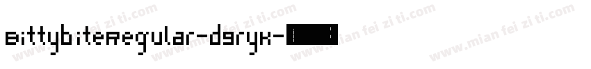 BittybiteRegular-d9ryK字体转换