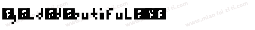 BigBoldAndBeautiful-rJE7字体转换
