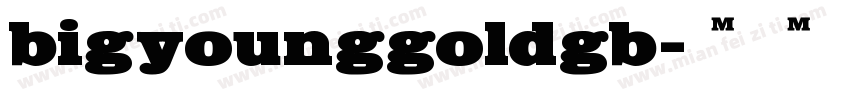 bigyounggoldgb字体转换