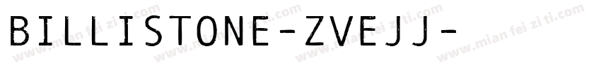 Billistone-ZVEJJ字体转换