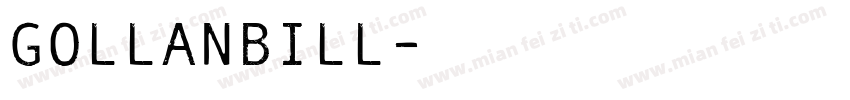 GollanBill字体转换