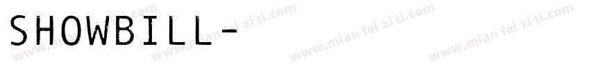 ShowBill字体转换