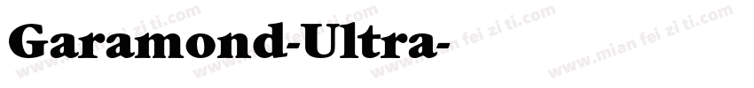 Garamond-Ultra字体转换