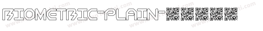 BioMetric-Plain字体转换