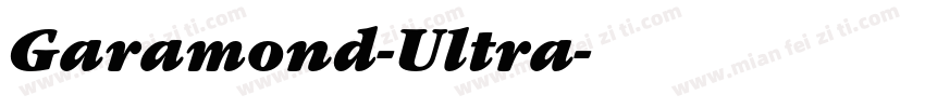 Garamond-Ultra字体转换