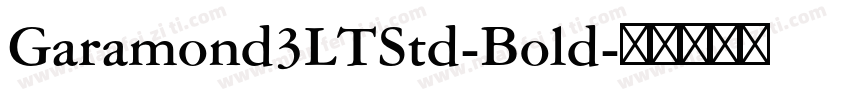 Garamond3LTStd-Bold字体转换