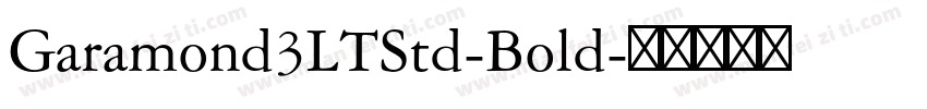 Garamond3LTStd-Bold字体转换