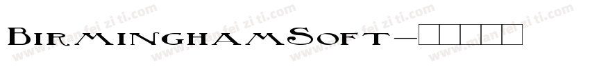 BirminghamSoft字体转换