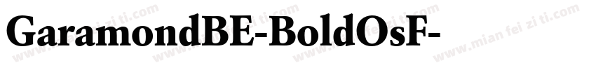 GaramondBE-BoldOsF字体转换