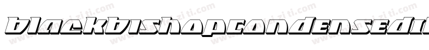 BlackBishopCondensedItalic-Dl91字体转换