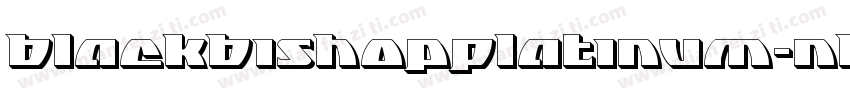 BlackBishopPlatinum-nBzP字体转换
