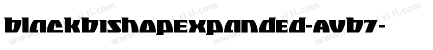 BlackBishopExpanded-AVB7字体转换