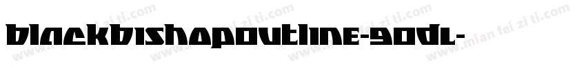 BlackBishopOutline-9ODL字体转换