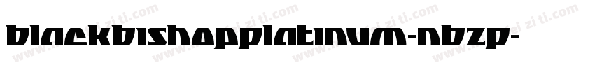 BlackBishopPlatinum-nBzP字体转换