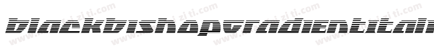 BlackBishopGradientItalic-JY7x字体转换