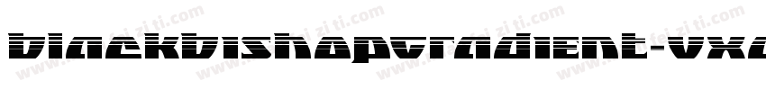 BlackBishopGradient-VXaw字体转换