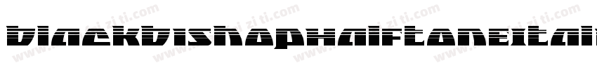 BlackBishopHalftoneItalic-jlzM字体转换