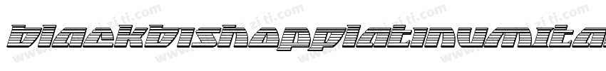 BlackBishopPlatinumItalic-1gWg字体转换