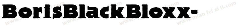 BorisBlackBloxx字体转换