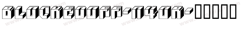 BlockedOff-n4OR字体转换