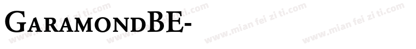 GaramondBE字体转换