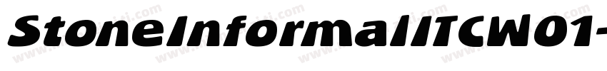 StoneInformalITCW01字体转换