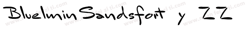 BluelminSandsfort-y2ZZ字体转换