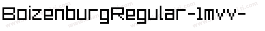 BoizenburgRegular-1mvv字体转换