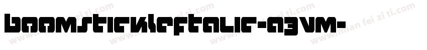 BoomstickLeftalic-a3Vm字体转换