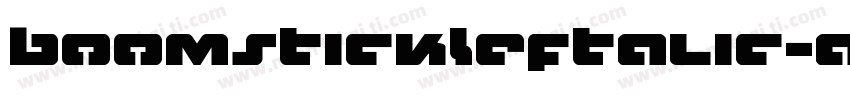 BoomstickLeftalic-a3Vm字体转换
