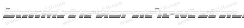 BoomstickGradientItalic-gV04字体转换