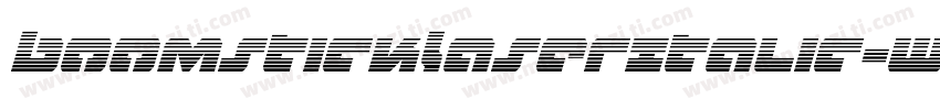 BoomstickLaserItalic-WgOG字体转换