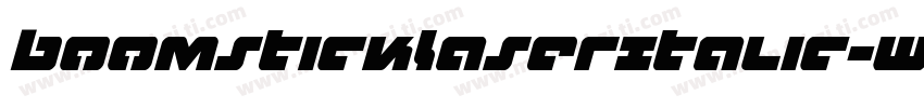 BoomstickLaserItalic-WgOG字体转换