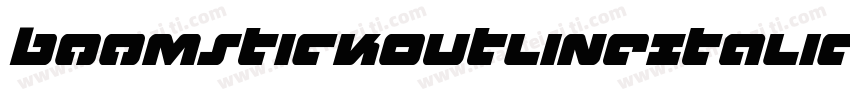 BoomstickOutlineItalic-OvLe字体转换