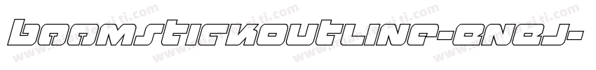 BoomstickOutline-EnEj字体转换