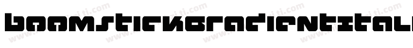 BoomstickGradientItalic-gV04字体转换